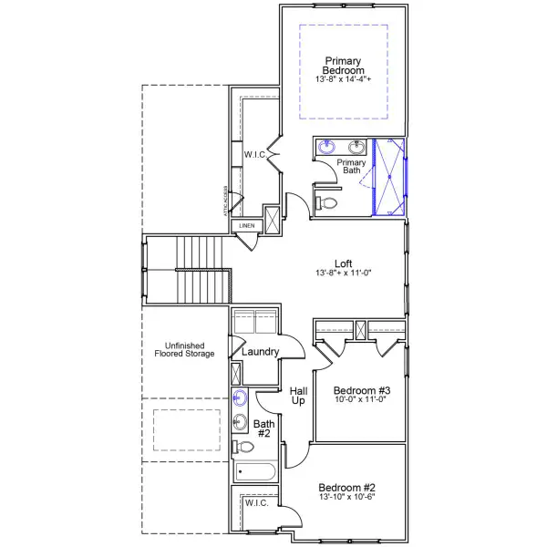 2D floor plan layout of this home in Sweetbrier, Durham, NC (Image 3). 2D floor plan layout of this home in Sweetbrier, Durham, NC (Image 3).