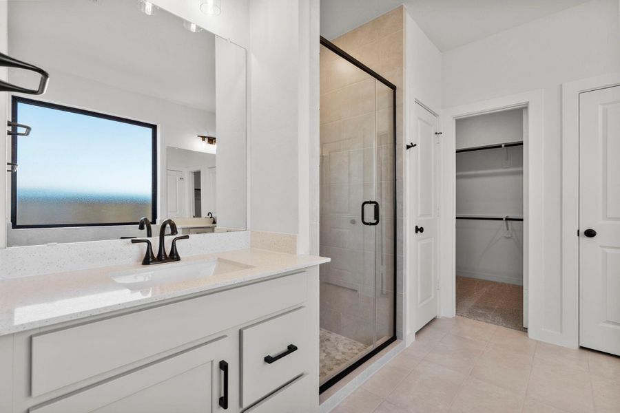 Furnished interior view inside a new home in Bridgeland 45', 50', 70', Cypress (Image 10).