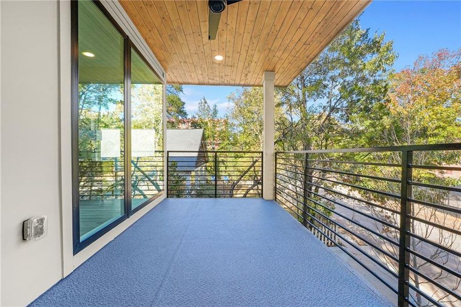Exterior details and patio area of a home in , Atlanta (Image 4).