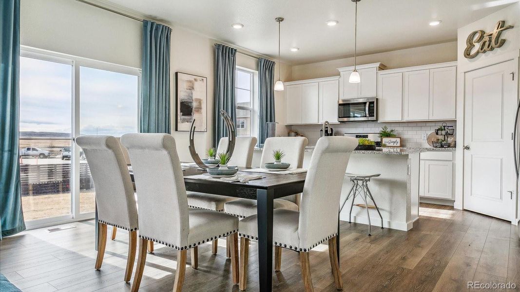 Furnished interior view inside a new home in Settlers Crossing, Commerce City (Image 13).