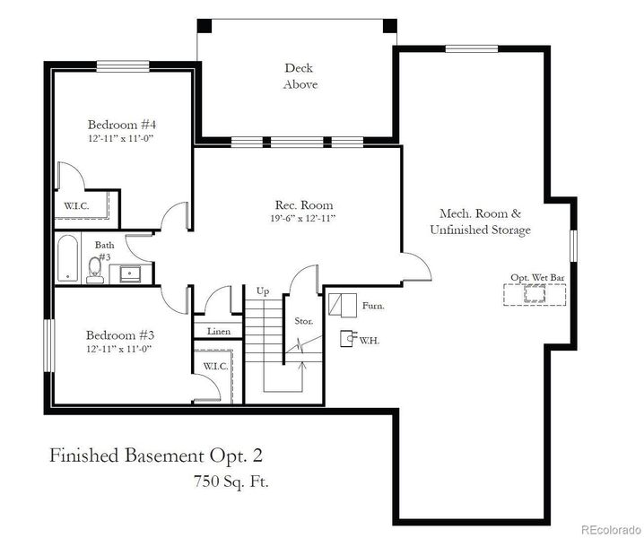 2D floor plan layout of this home in , Colorado Springs, CO (Image 4). 2D floor plan layout of this home in , Colorado Springs, CO (Image 4).