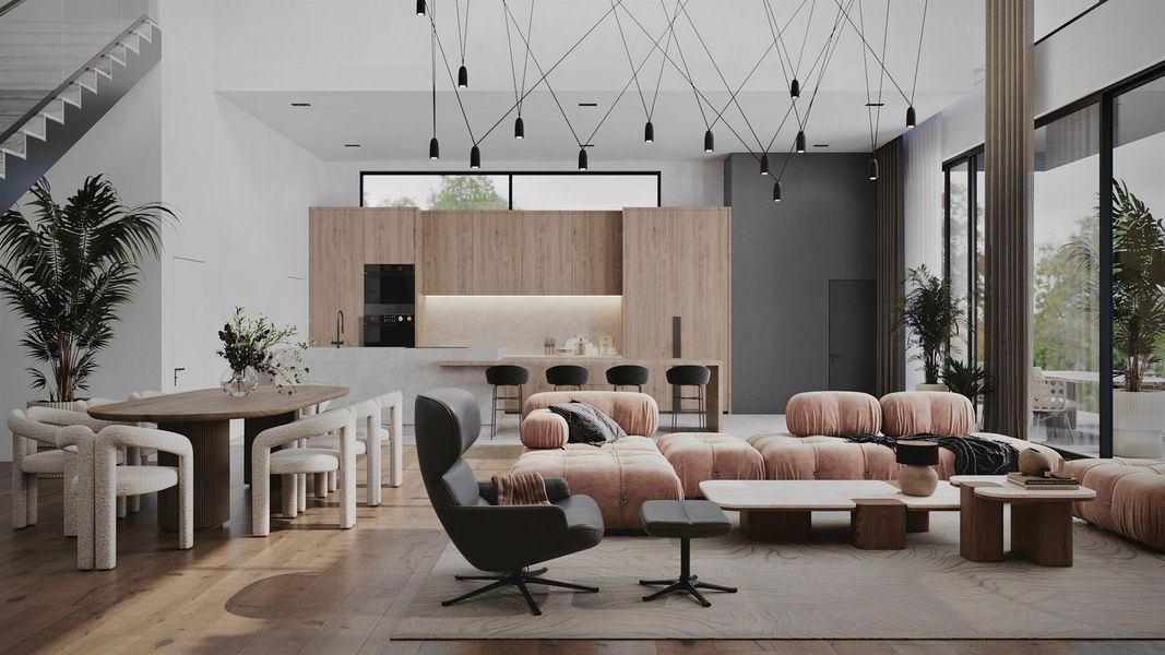 Furnished interior view inside a new home in , West Palm Beach (Image 7).