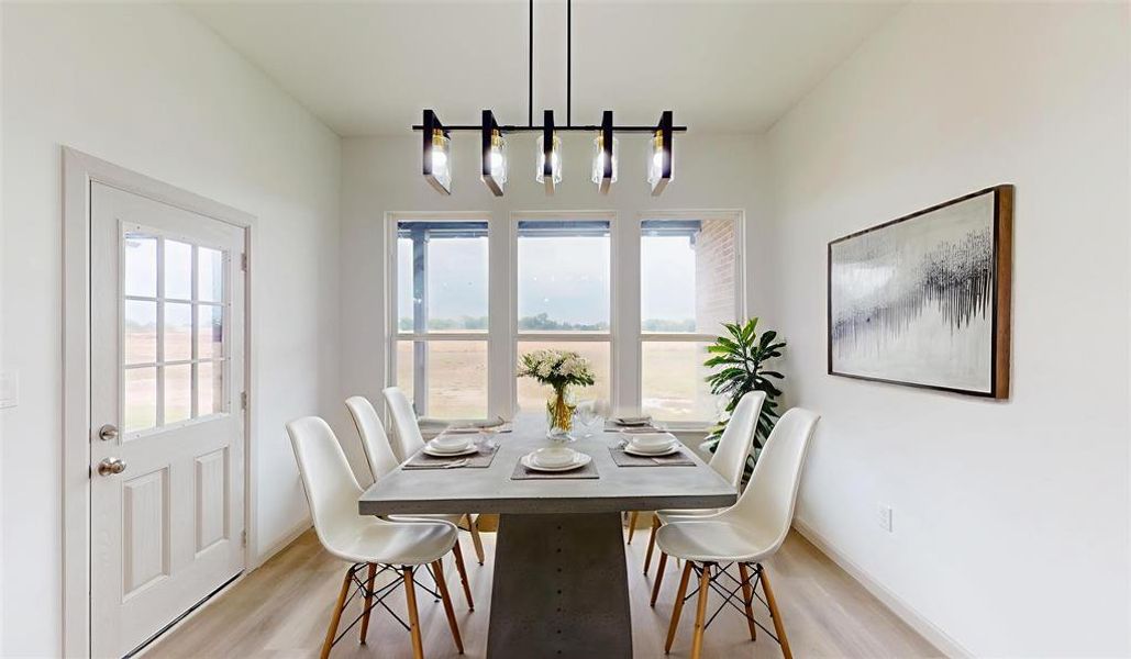 Furnished interior view inside a new home in , Point (Image 9).