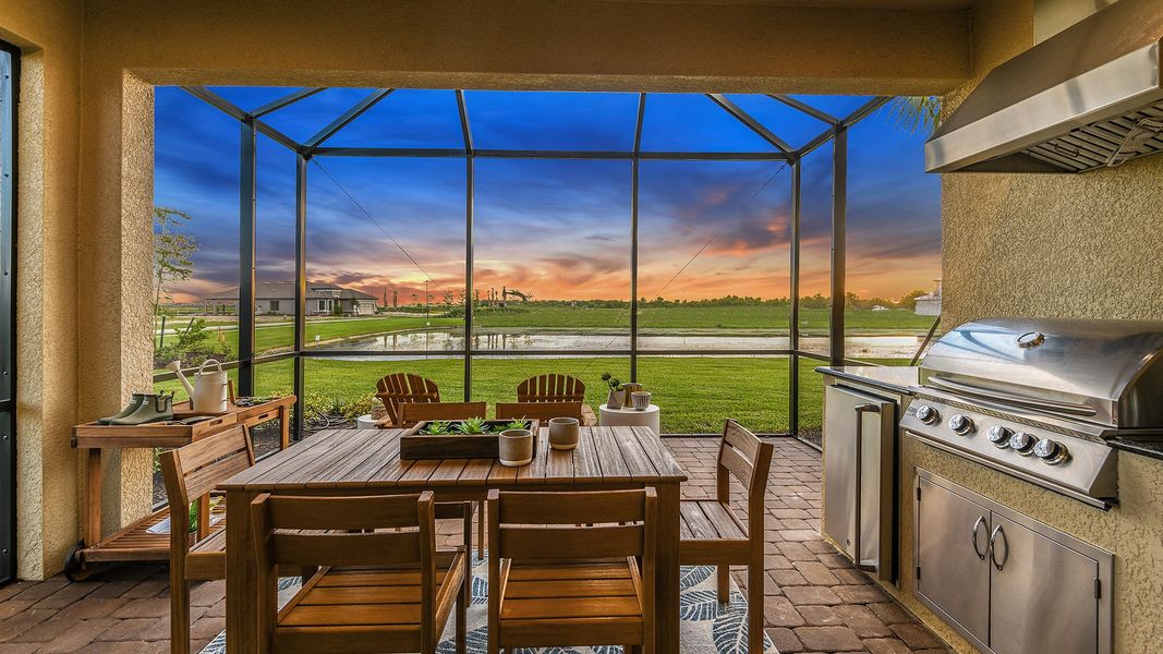Representative furnished interior of a home built from the Ceretti by Taylor Morrison in Esplanade by the Islands, Naples (Image 3).