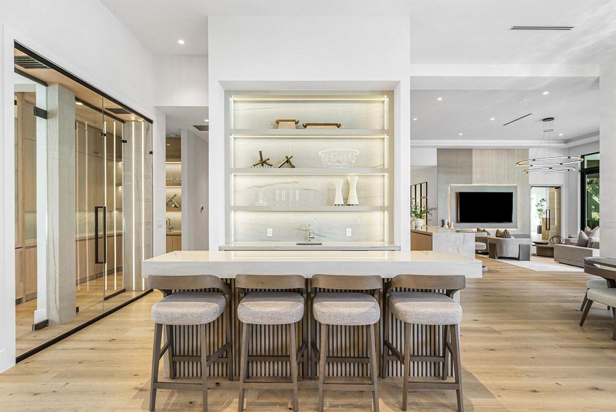 Furnished interior view inside a new home in , Delray Beach (Image 13).