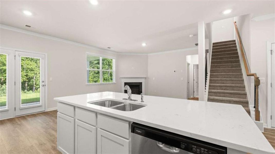 Furnished interior view inside a new home in Independence, Loganville (Image 9). Furnished interior view inside a new home in Independence, Loganville (Image 9).