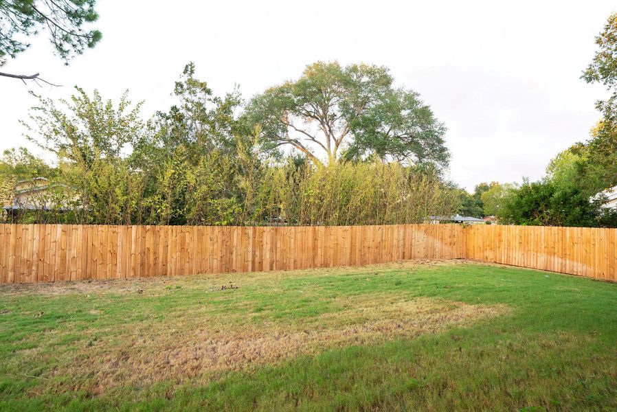 View of fenced backyard View of fenced backyard