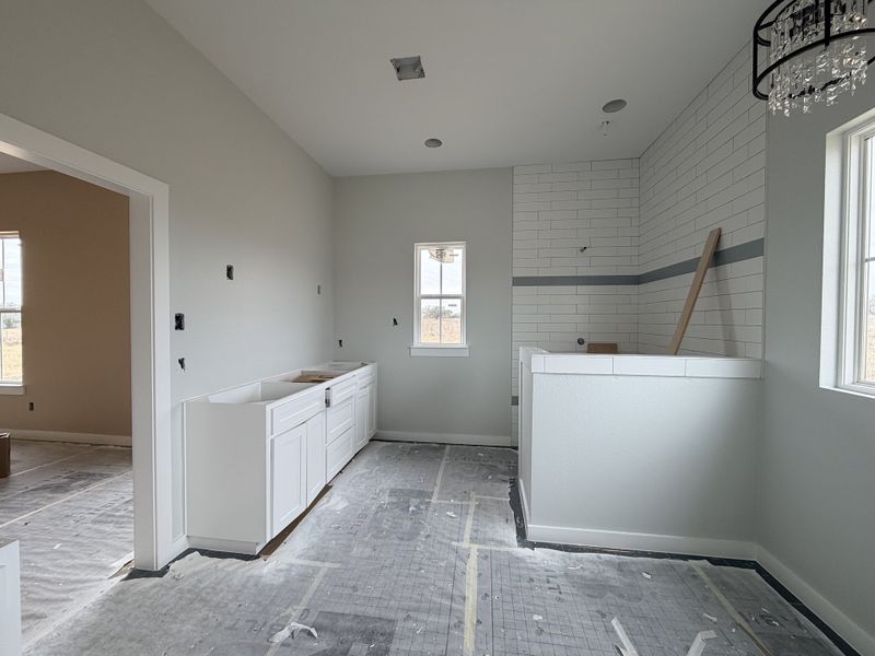 In-progress construction of a new home in Oak Water Ranch, Granbury, TX (Image 23).