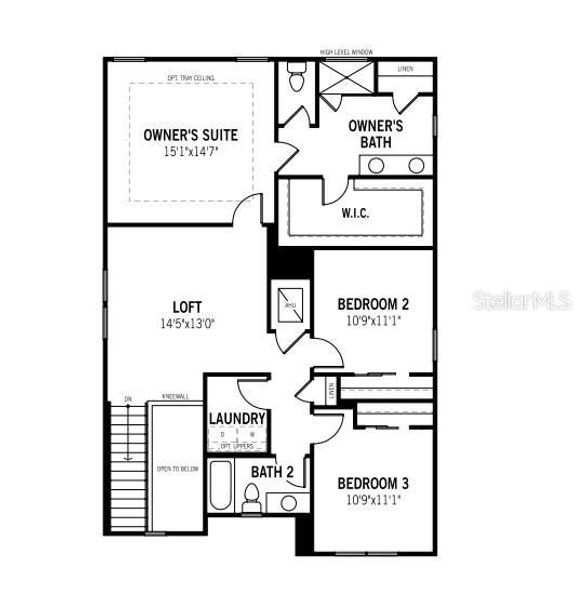 2D floor plan layout of this home in Sanderling, Palmetto, FL (Image 3).