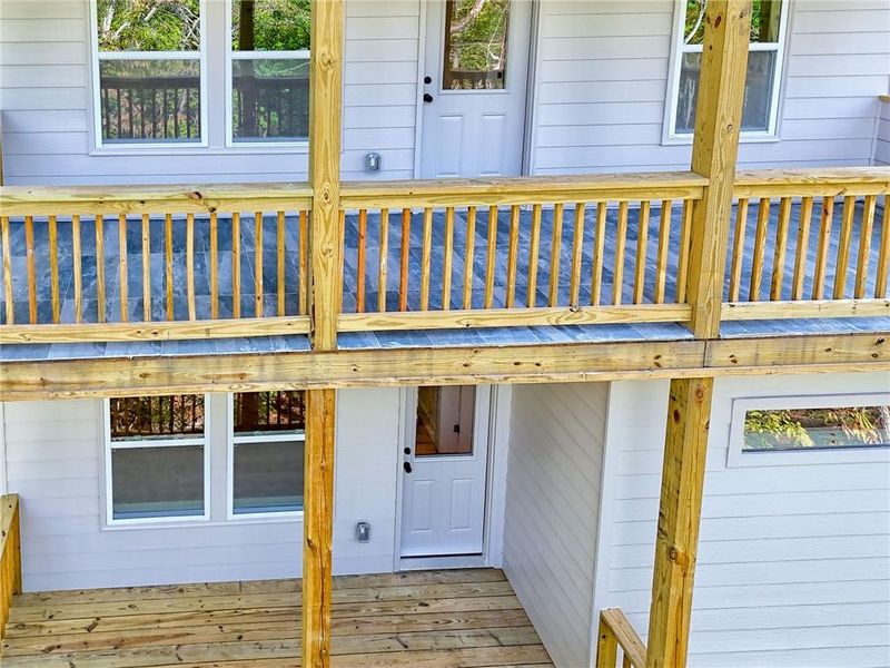 Exterior details and patio area of a home in , Clayton (Image 65).