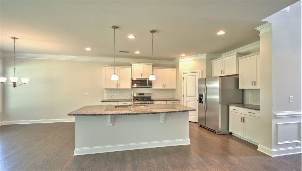 Furnished interior view inside a new home in Reserve at Tap Root Farms, Fletcher (Image 6). Furnished interior view inside a new home in Reserve at Tap Root Farms, Fletcher (Image 6).