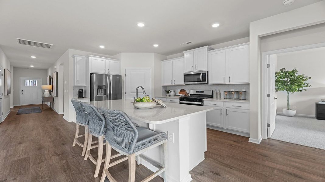 Representative furnished interior of a home built from the Clifton by D.R. Horton in Quarry Hills - Freedom, Swepsonville (Image 11).