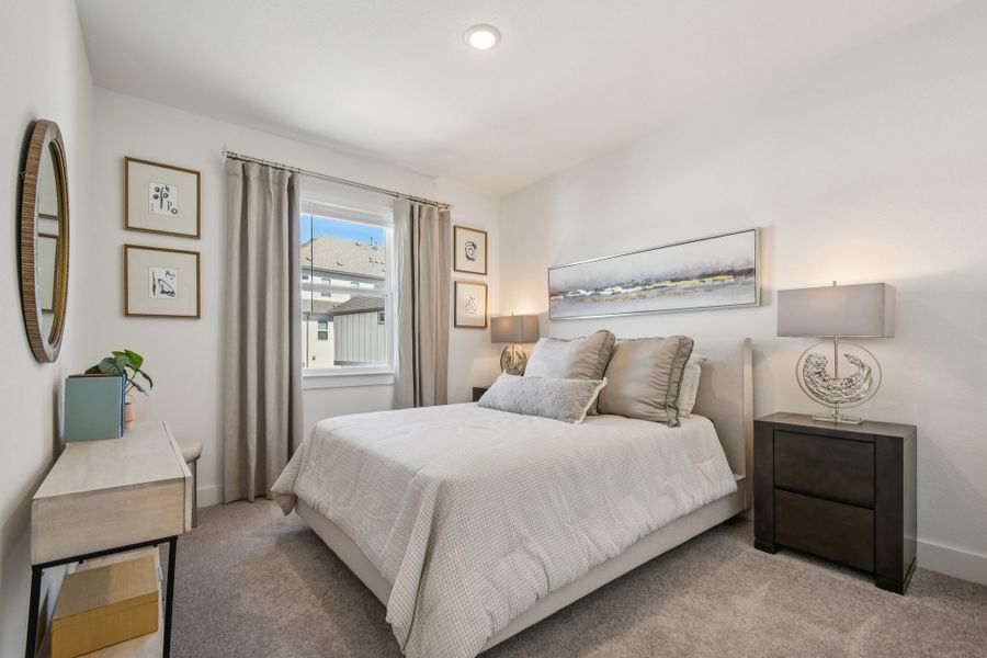 Furnished interior view inside a new home in Koenig Townhomes, Austin (Image 24).