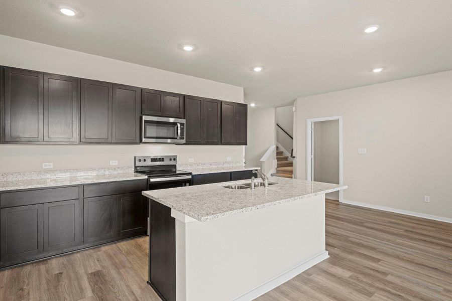 Center Island in Kitchen