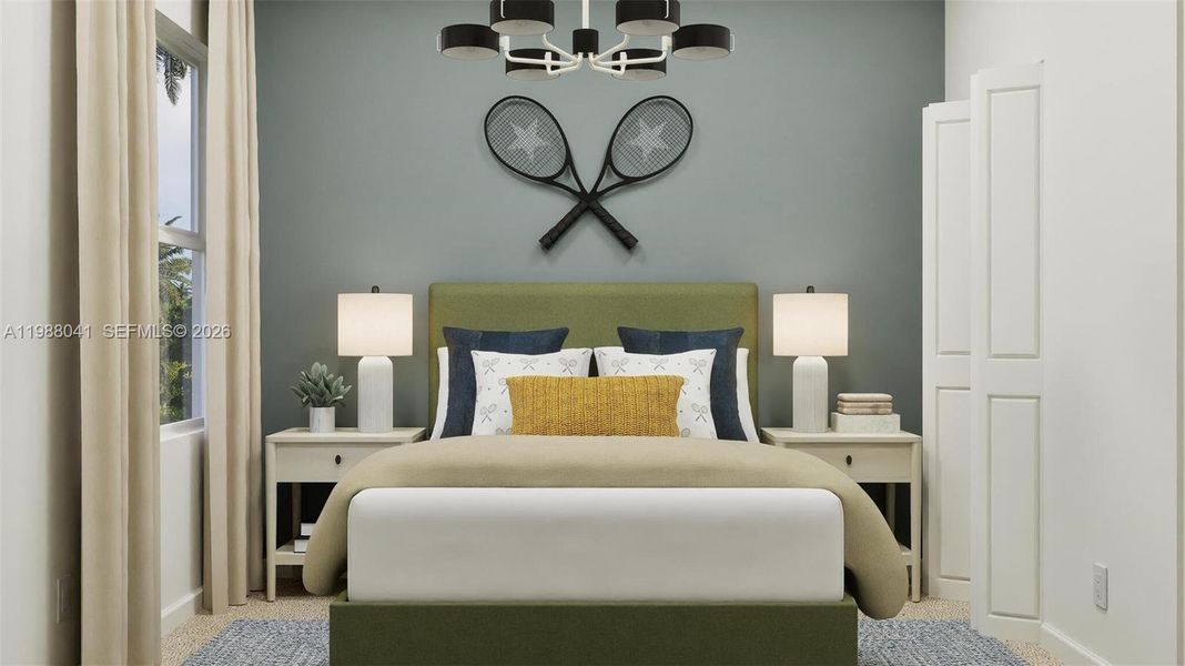 Furnished interior view inside a new home in Coral Landings, Miami (Image 7).