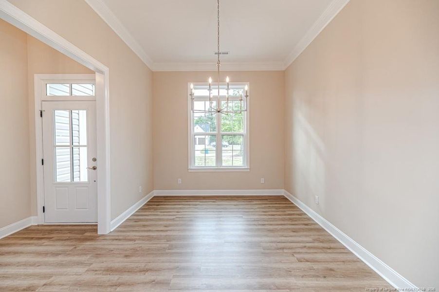 Formal Dining Room with high ceilings