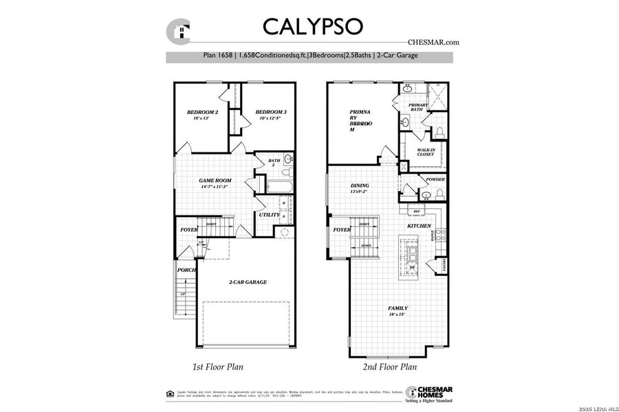2D floor plan layout of this home in Centero at Stone Oak, San Antonio, TX (Image 4).