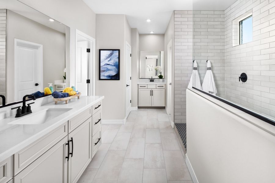 Representative furnished interior of a home built from the Remerton by Beazer Homes in Tirreno at IronWing, Litchfield Park (Image 6).