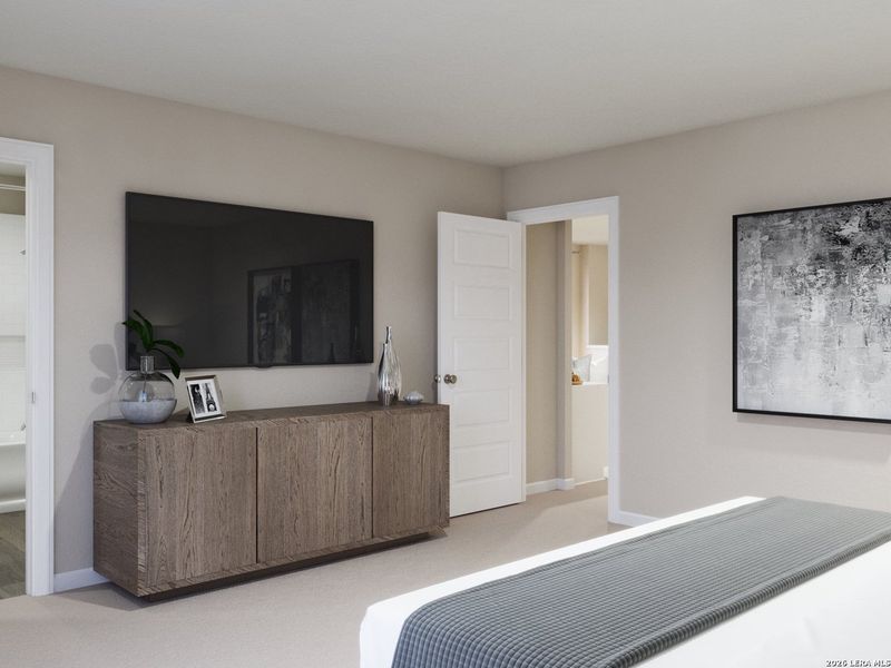 Furnished interior view inside a new home in Melissa Ranch, San Antonio (Image 24).