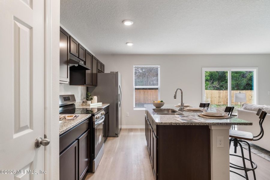 Furnished interior view inside a new home in , Jacksonville (Image 10).