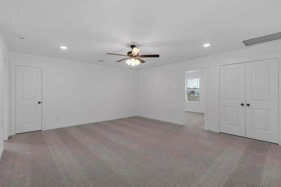 The versatility of this room means it can easily shift from a playroom for the kids to a serene yoga studio where you can unwind after a long day.