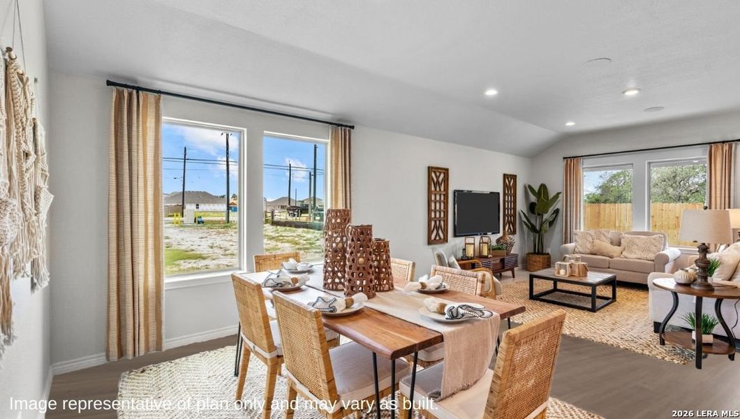 Furnished interior view inside a new home in The Birch at Spencer Ranch, Boerne (Image 18).