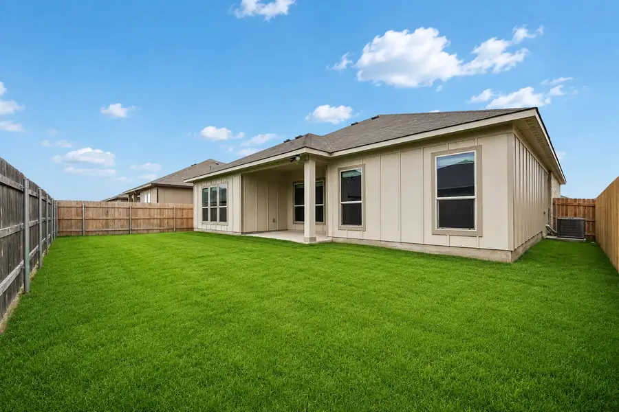 Representative exterior details of a home built from the Patriot by Omega Builders in Turnbo Ranch, Killeen (Image 2). Representative exterior details of a home built from the Patriot by Omega Builders in Turnbo Ranch, Killeen (Image 2).