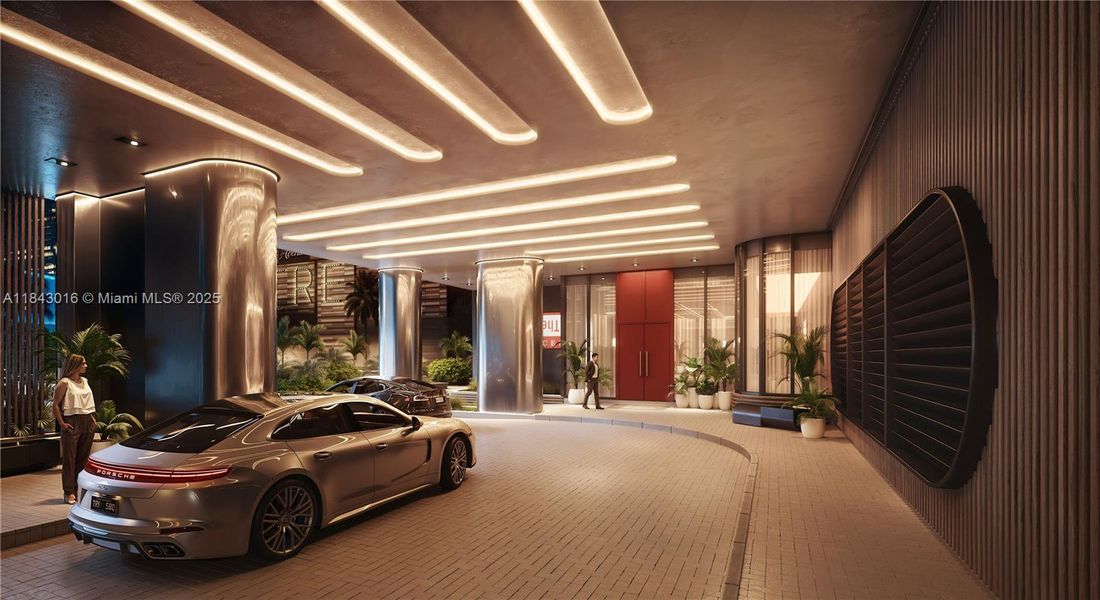 Furnished interior view inside a new home in , Miami (Image 11).