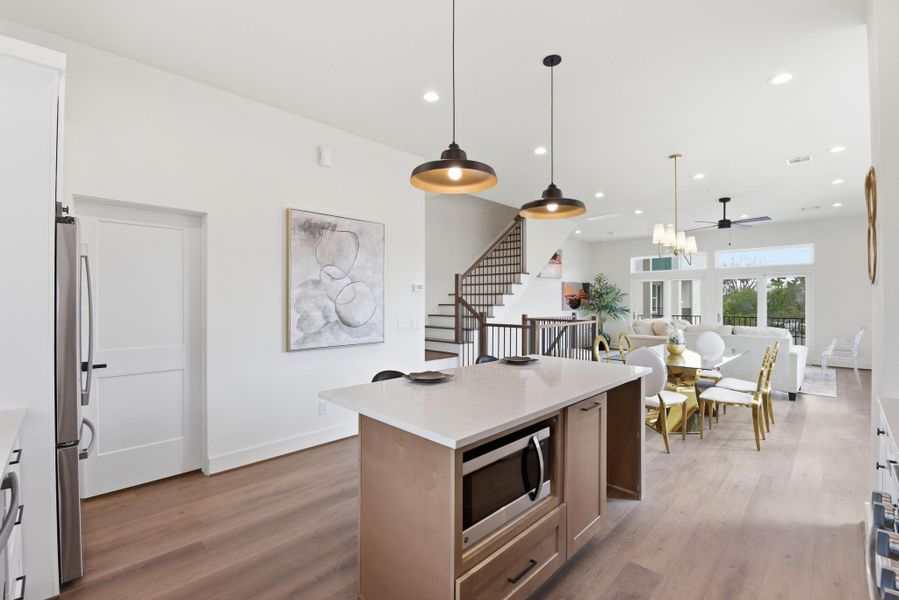 Furnished interior view inside a new home in , Houston (Image 39).