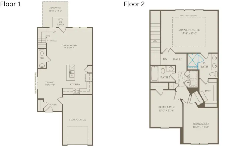 2D floor plan layout of this home in Flemingfield, Greensboro, NC (Image 3).
