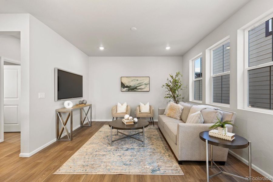 Furnished interior view inside a new home in The Villas Collection at Sterling Ranch, Littleton (Image 9).