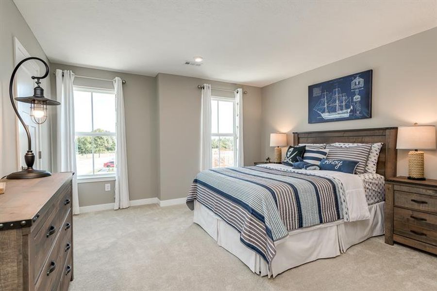Furnished interior view inside a new home in The Mills at Rocky River Townhomes, Concord (Image 6).
