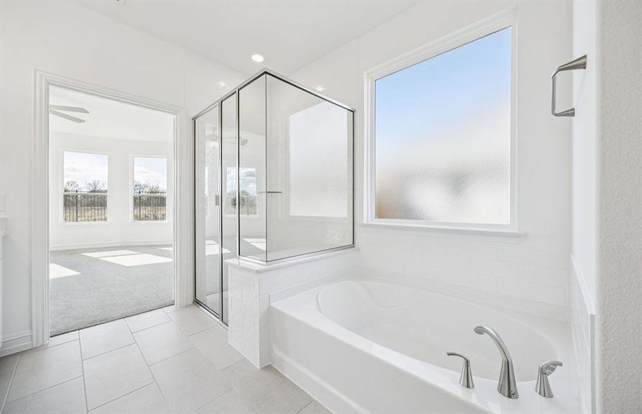 Owner's bath with large shower and tub Owner's bath with large shower and tub