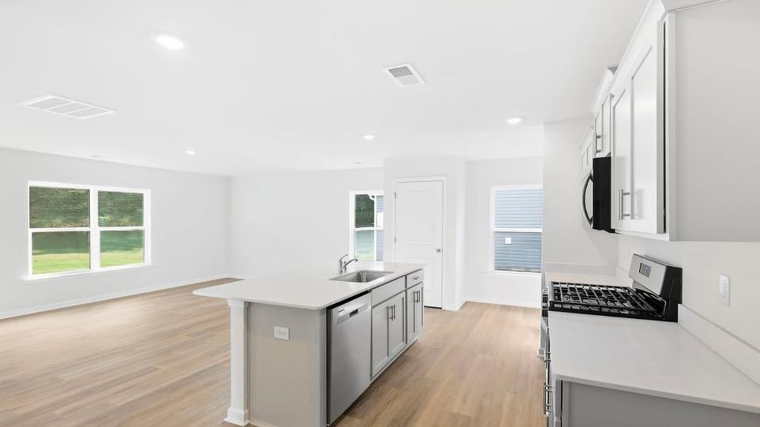 Furnished interior view inside a new home in Cloverdale Hills, Piedmont (Image 8).
