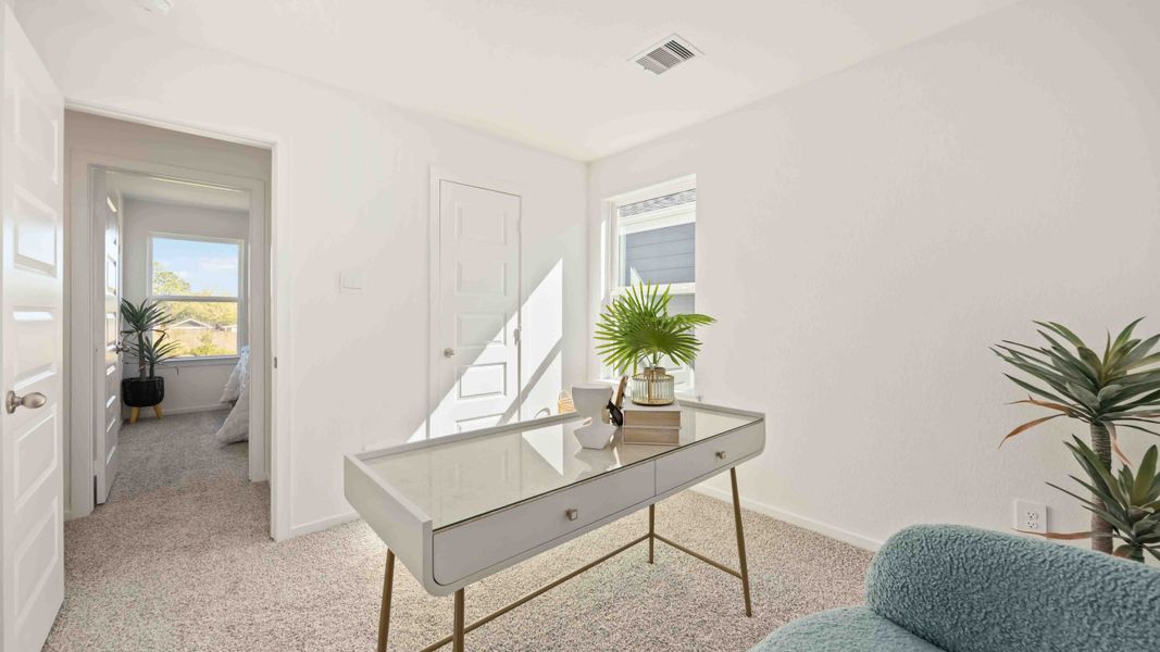 Furnished interior view inside a new home in Mansfield Estates, Houston (Image 6).