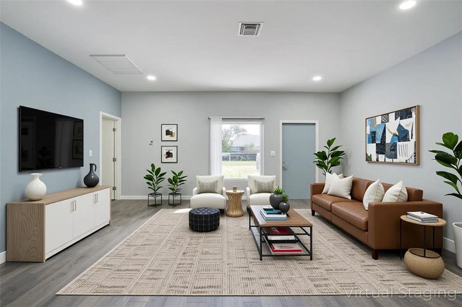 Furnished interior view inside a new home in , Sebring (Image 17). Furnished interior view inside a new home in , Sebring (Image 17).