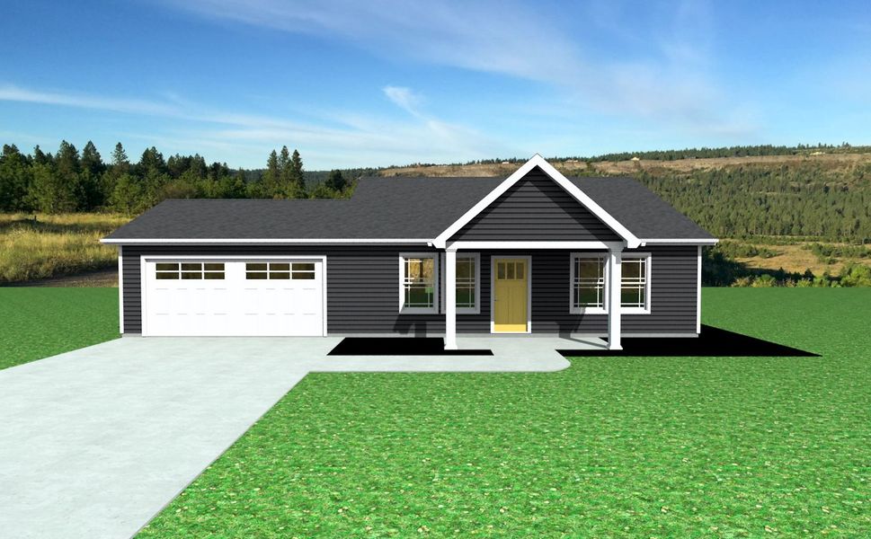 Representative exterior photo of a completed home built from the Lyman by Enchanted Homes in Lonesome Dove, San Antonio, TX (Image 20).