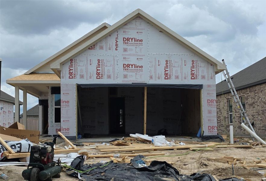 In-progress construction of a new home in Creekland Village at Bridgeland, Cypress, TX (Image 21). In-progress construction of a new home in Creekland Village at Bridgeland, Cypress, TX (Image 21).