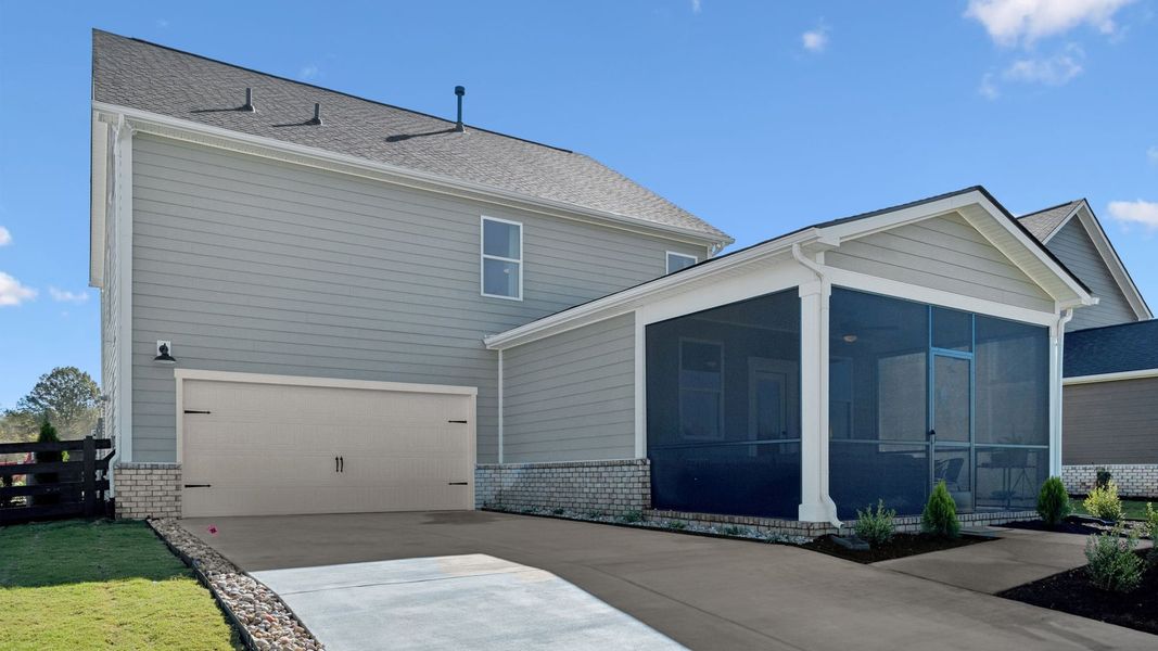 Representative exterior details of a home built from the FAYETTE A by D.R. Horton in Harvest Point, Spring Hill (Image 23). Representative exterior details of a home built from the FAYETTE A by D.R. Horton in Harvest Point, Spring Hill (Image 23).