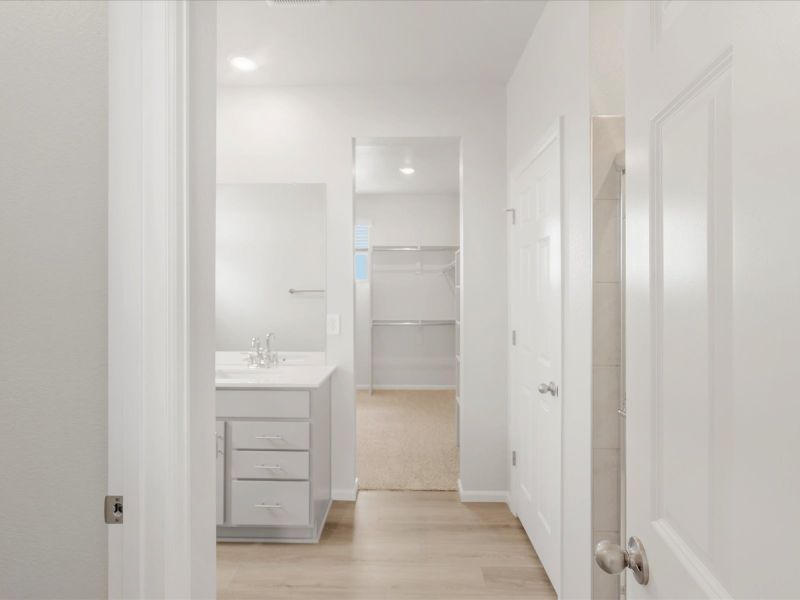 The Kenosha floorplan image taken at a Meritage Homes community in Falcon, CO.