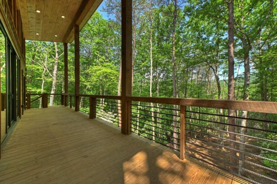 Exterior details and patio area of a home in , Blue Ridge (Image 29).