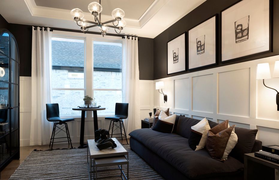 Furnished interior view inside a new home in 6 Creeks, Kyle (Image 16).