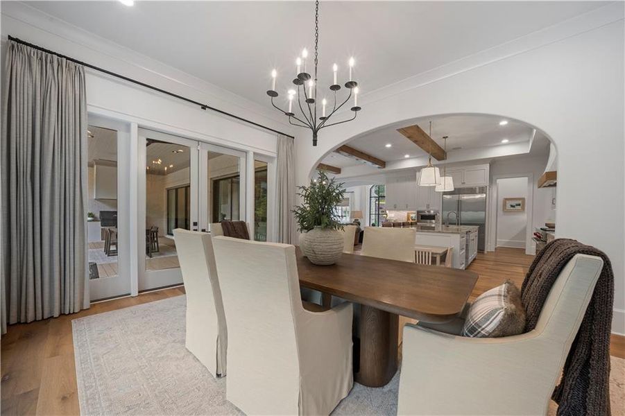 Furnished interior view inside a new home in , Alpharetta (Image 43).