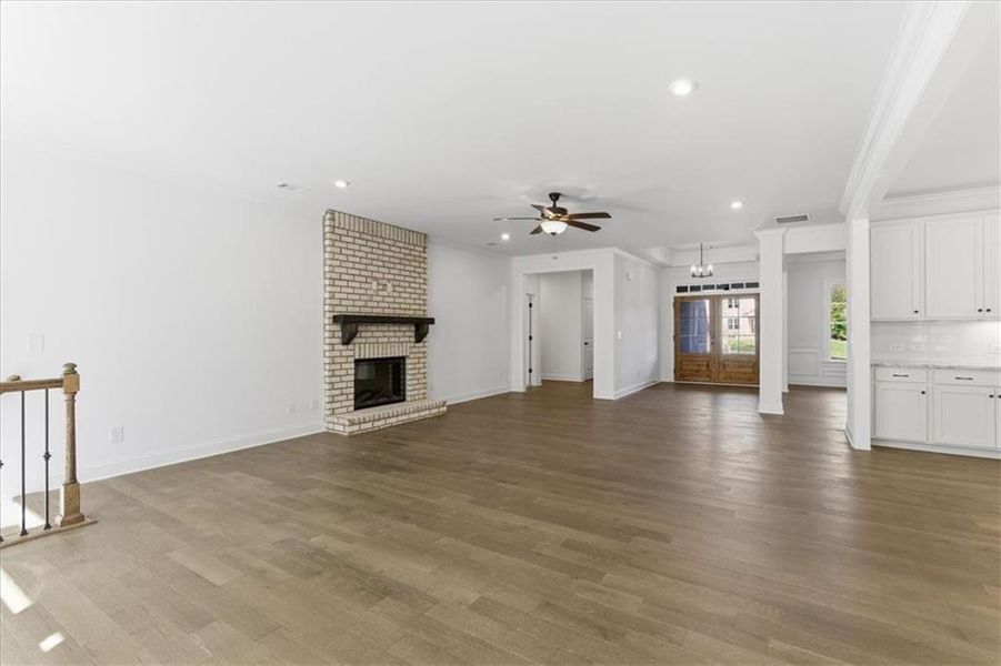 Spacious, unfurnished interior of a new home in The Estates at Hurricane Pointe, Douglasville (Image 35). Spacious, unfurnished interior of a new home in The Estates at Hurricane Pointe, Douglasville (Image 35).