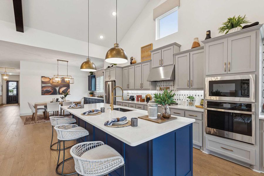 Representative furnished interior of a home built from the The Jacksboro by David Weekley Homes in La Cima, San Marcos (Image 4).