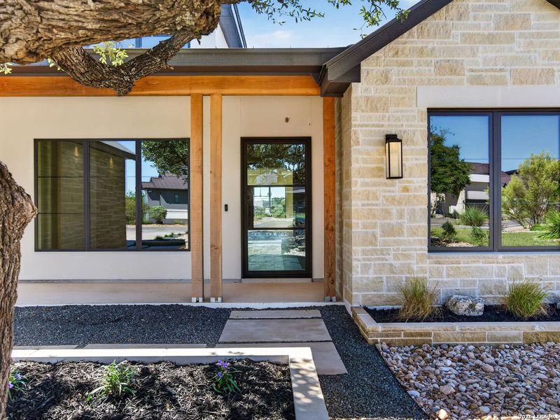 Exterior details and patio area of a home in , Boerne (Image 22).