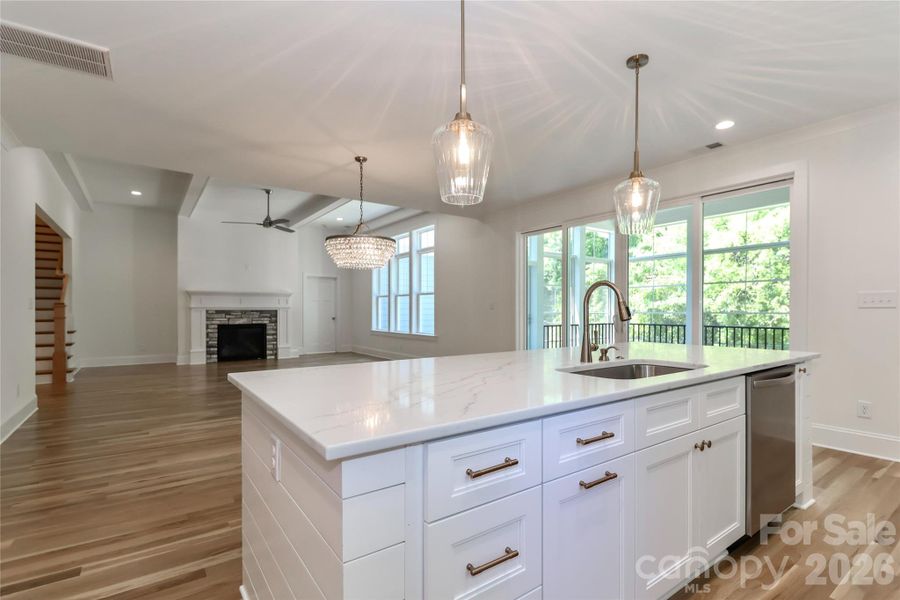 Furnished interior view inside a new home in , Statesville (Image 7).