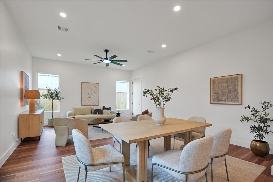 Furnished interior view inside a new home in , Houston (Image 43).