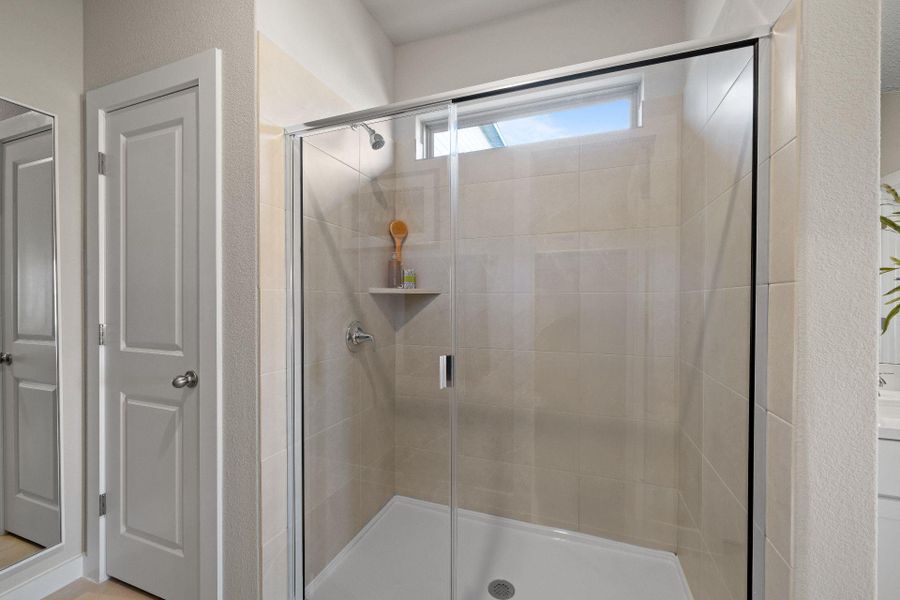 Walk-in shower in Primary Bath - Representative Photo Walk-in shower in Primary Bath - Representative Photo
