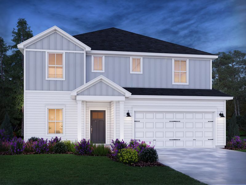 Representative exterior photo of a completed home built from the Johnson by Meritage Homes in Briarcreek - Legacy Series, Cane Ridge, TN (Image 9).